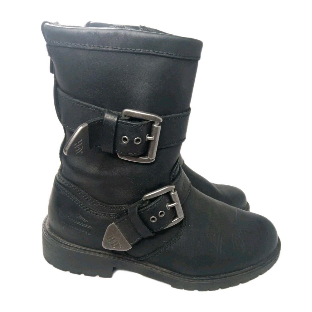 Harley-Davidson Wilder Black Leather Boots Men's Size 8.5 D93279 Retail $199